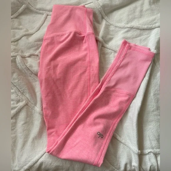 ALO Yoga Pink Seamless High-Rise Leggings - Picture 6 of 6